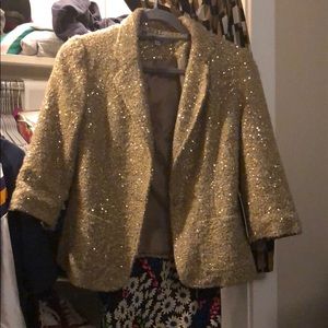 Gold sequin blazer